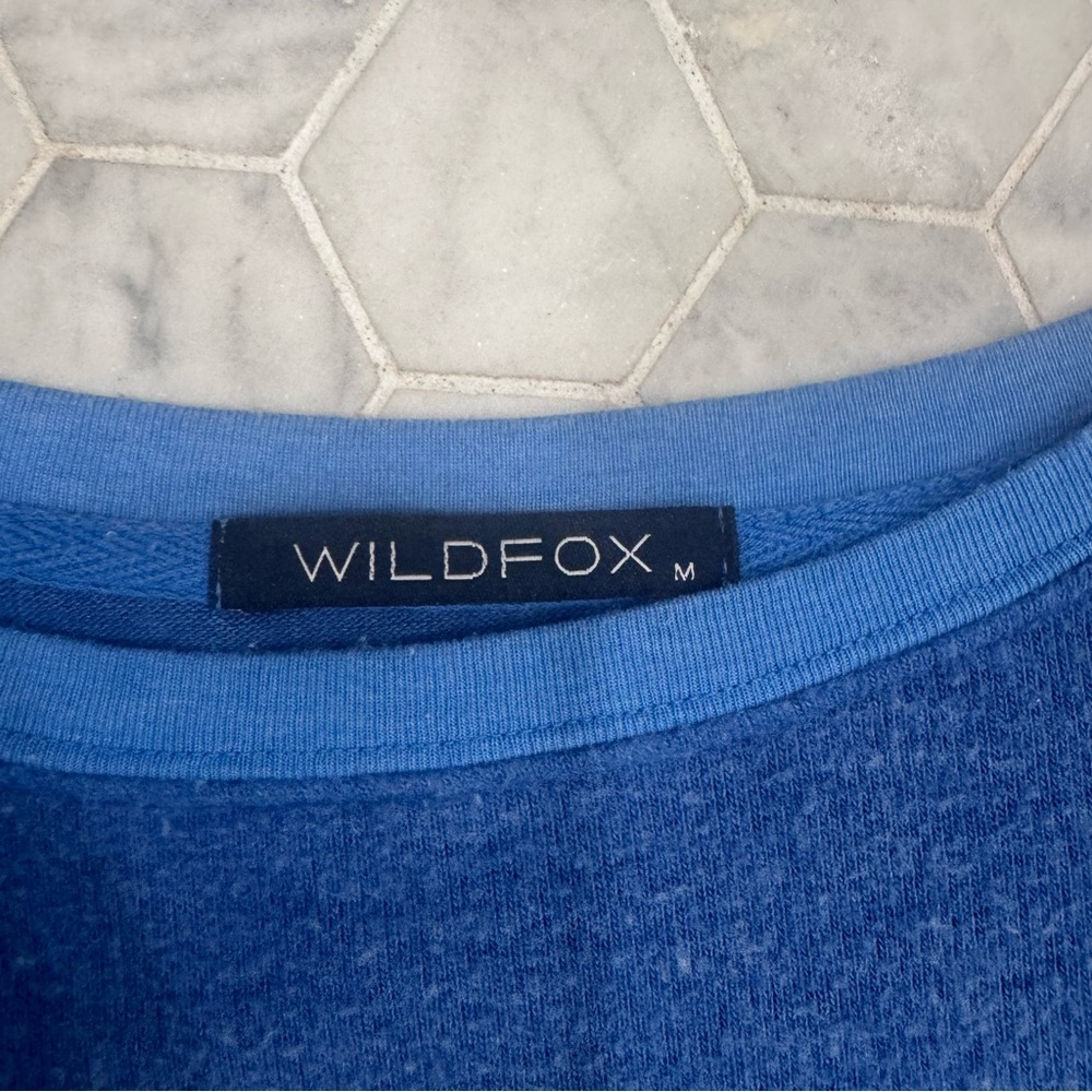 Wildfox Red Wine and Blue Sweatshirt - Picture 3 of 5